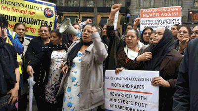 Protest at Indian High Commission, London